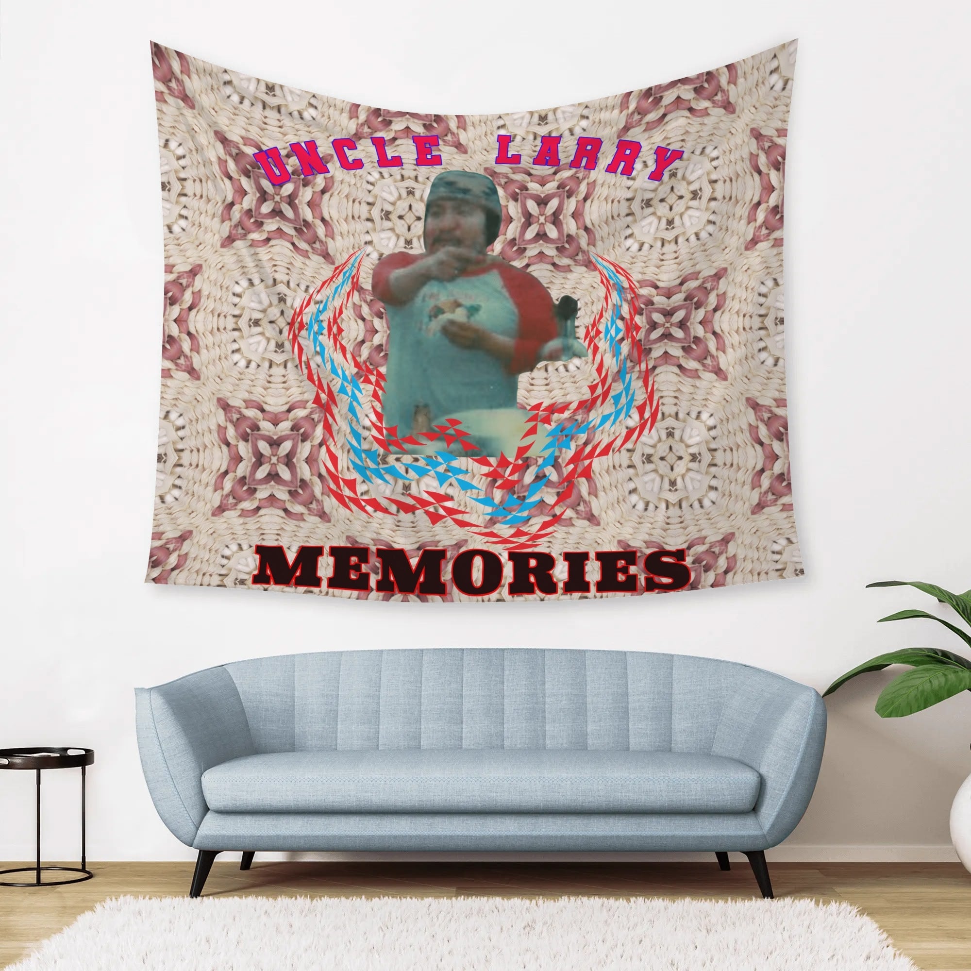 Wall Tapestry, "personalize" memorial