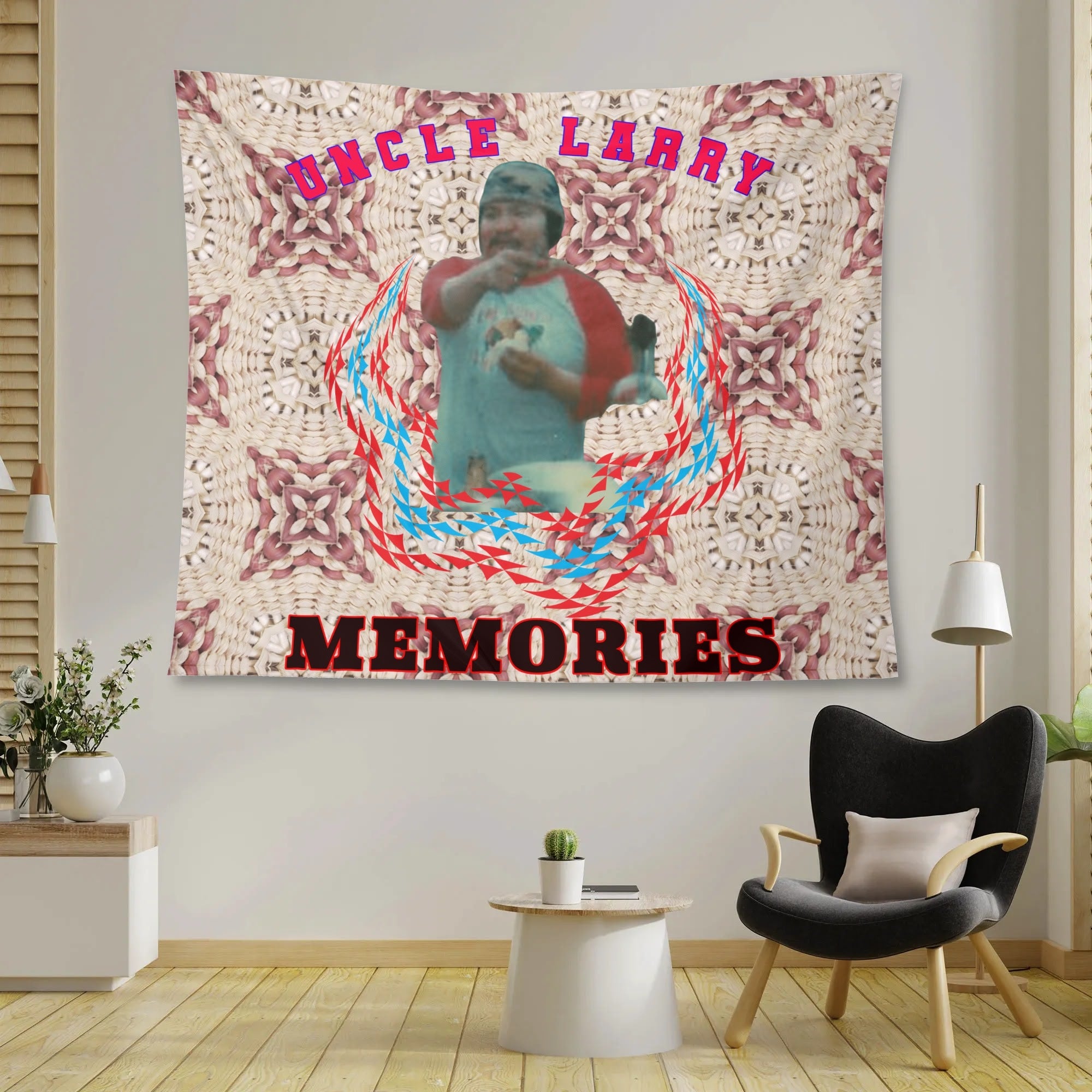 Wall Tapestry, "personalize" memorial