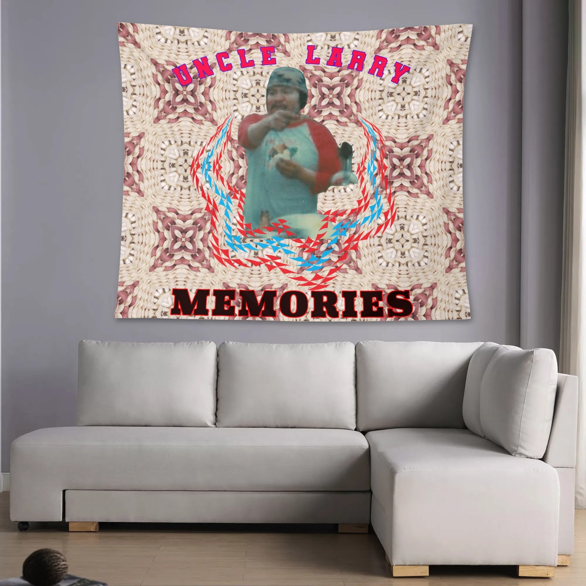 Wall Tapestry, "personalize" memorial