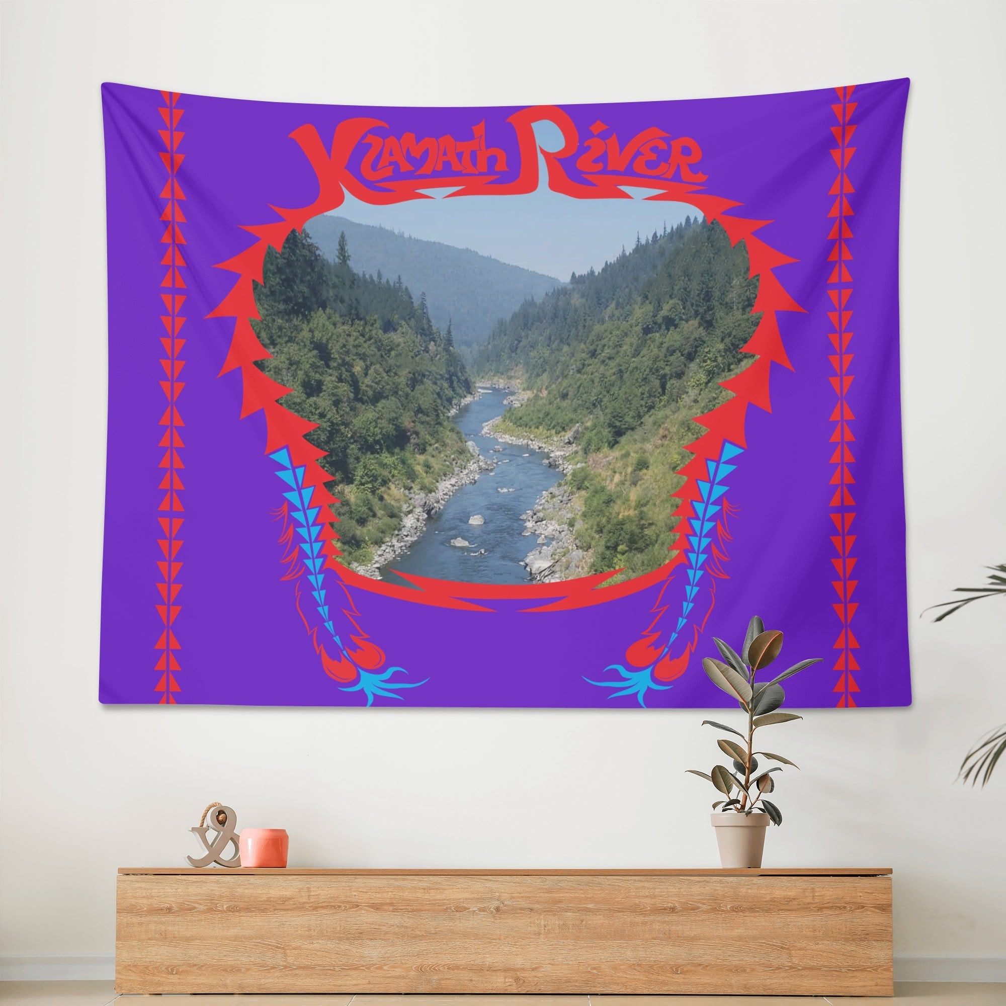 Klamath River Wall Tapestry 6 Sizes