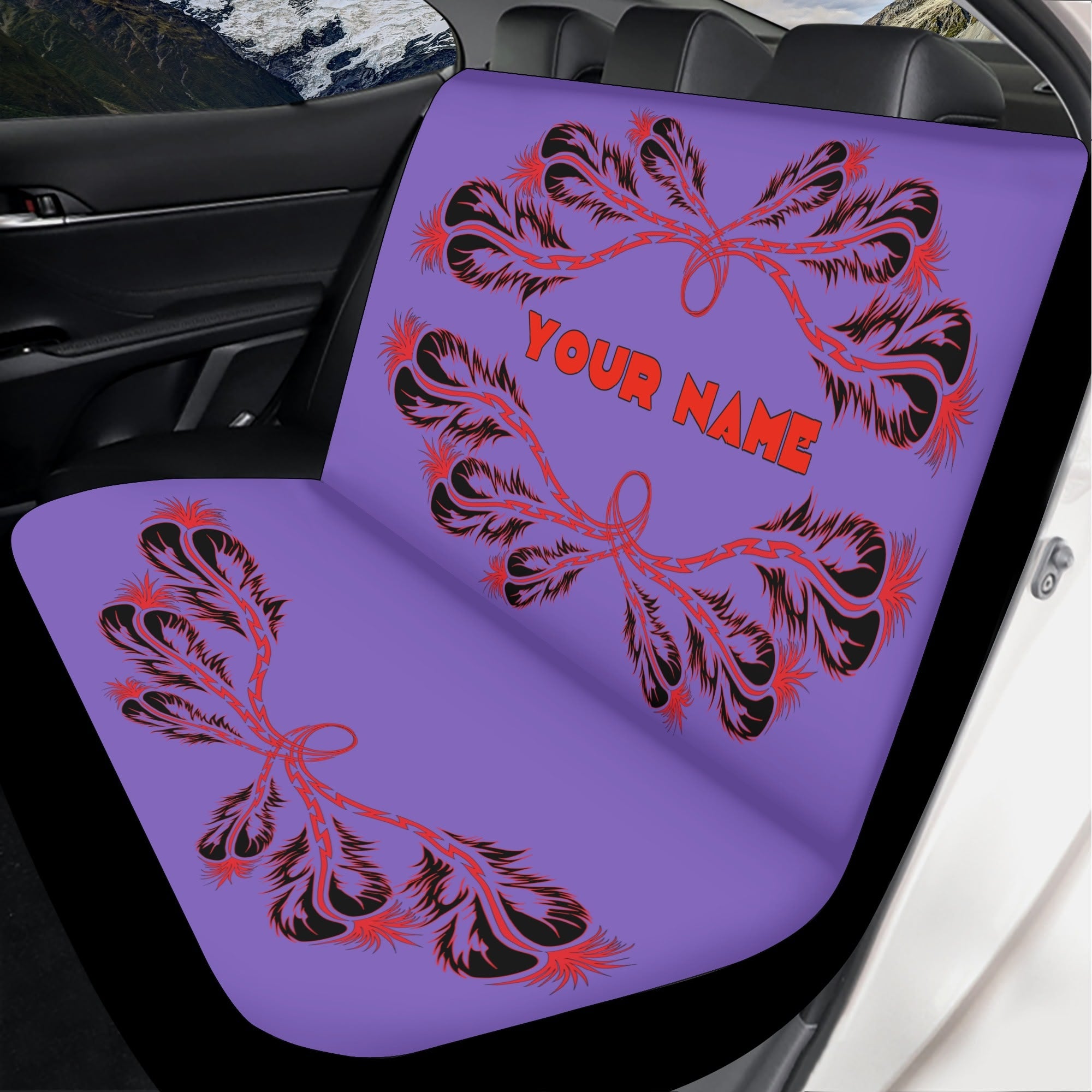 Vehicle personalize Car Seat Cover Set (set of 4)