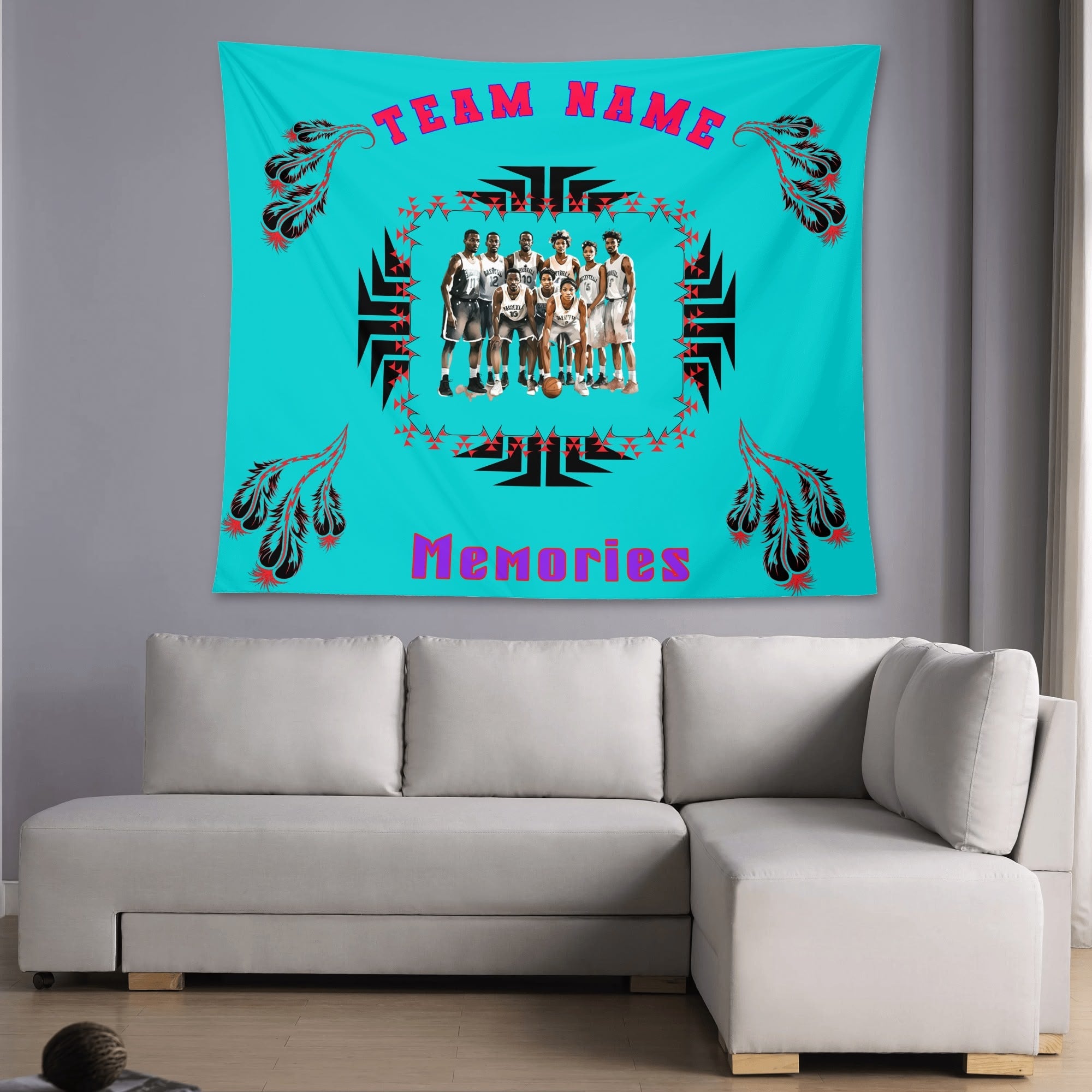 Wall Tapestry team personalize