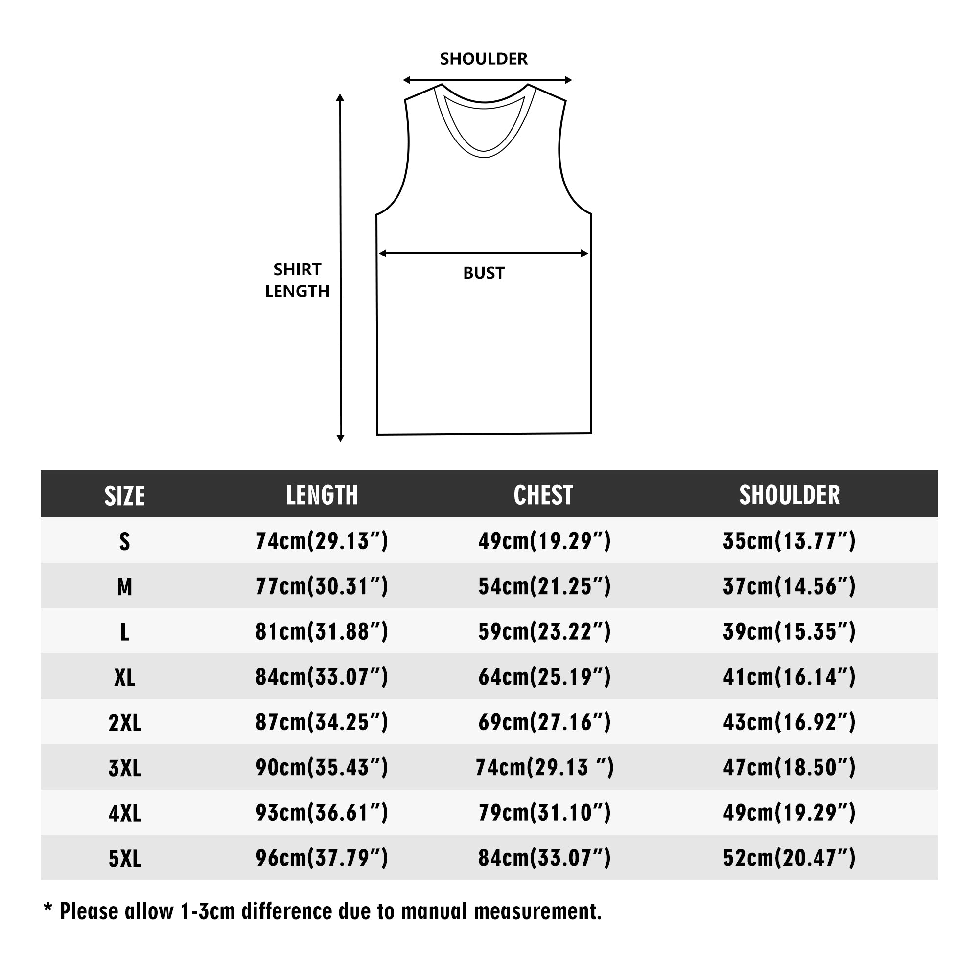 Tank Top mens loose fit