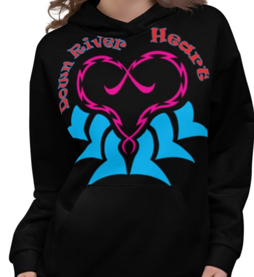 Hoodie Women's W/Down River Heart