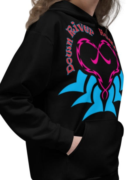 Hoodie Women's W/Down River Heart